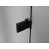 Cabina de duș cu deschidere spre dreapta Mexen Lunar-B L 90 x 90 cm, transparentă, neagră - 832L-090-090-70-00-P