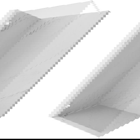 Mexen Lunar perete de duș Walk-in stânga 80 x 200 cm, transparent 8 mm, alb - 830-080-000-20-00-L