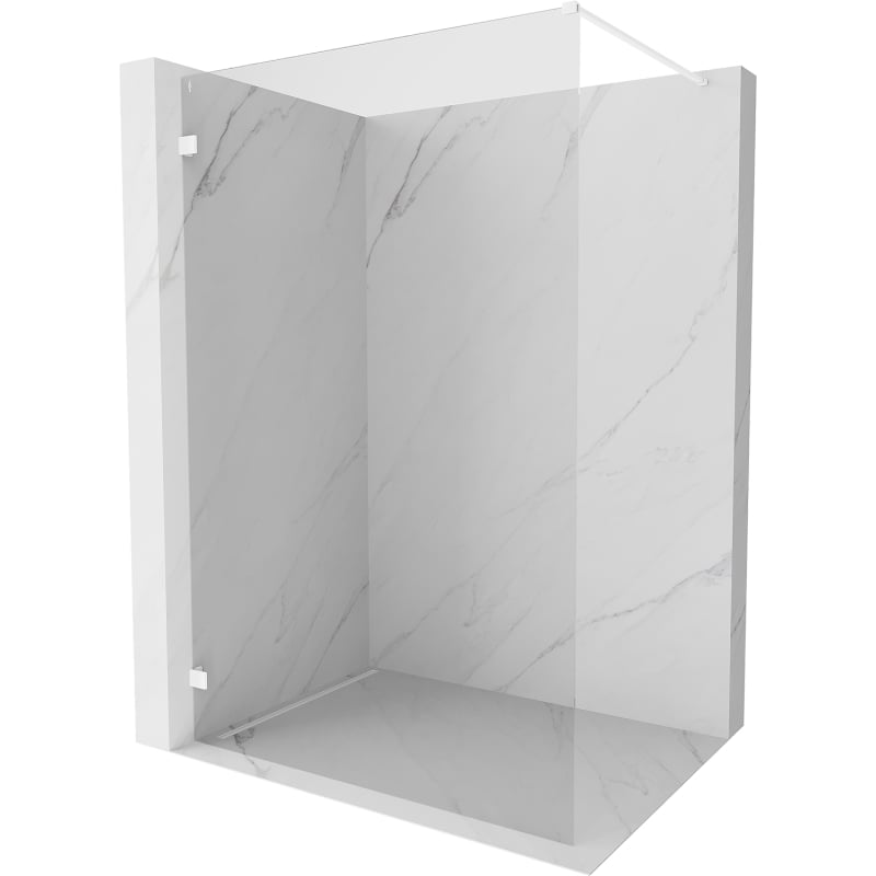 Mexen Lunar perete de duș Walk-in stânga 90 x 200 cm, transparent 8 mm, alb - 830-090-000-20-00-L