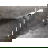 Panou de duș Mexen Lunar Walk-in stânga 140 x 200 cm, transparent 8 mm, alb - 830-140-000-20-00-L