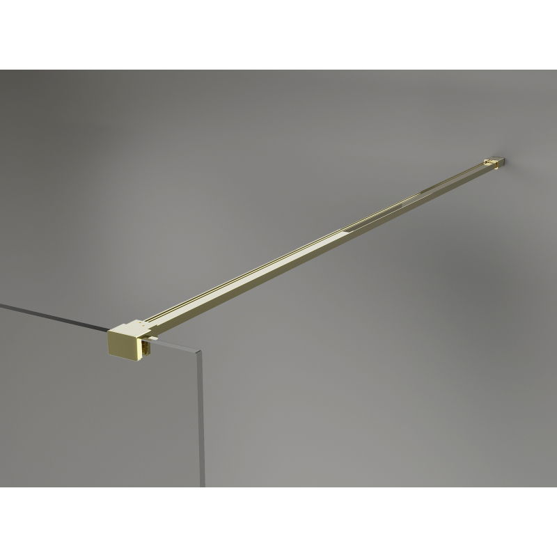 Mexen Lunar perete de duș Walk-in stânga 150 x 200 cm, transparent 8 mm, auriu - 830-150-000-50-00-L