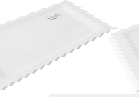 Mexen Flat cadă de duș pătrată slim 70 x 70 cm, alb, sifon crom - 40107070