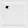 Mexen Flat cadă de duș pătrată slim 70 x 70 cm, alb, sifon crom - 40107070