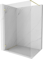 Mexen Lunar Walk-in zuhanyfal bal 90 x 200 cm, átlátszó 8 mm, arany kefe - 830-090-000-55-00-L