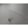 Mexen Lunar perete de duș Walk-in stânga 70 x 200 cm, transparent 8 mm, auriu - 830-070-000-50-00-L