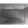 Mexen Kioto panou de duș independent 120 x 200 cm, transparent 8 mm, aur roz - 800-120-002-60-00