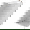 Mexen Lunar perete de duș Walk-in stânga 60 x 200 cm, transparent 8 mm, aur roz - 830-060-000-60-00-L