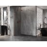 Mexen Lunar perete de duș Walk-in stânga 100 x 200 cm, transparent 8 mm, aur roz - 830-100-000-60-00-L