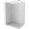 Mexen Lunar Walk-in zuhanyfal bal 130 x 200 cm, átlátszó 8 mm, rózsaszín arany - 830-130-000-60-00-L