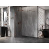 Mexen Lunar Walk-in zuhanyfal bal 130 x 200 cm, átlátszó 8 mm, rózsaszín arany - 830-130-000-60-00-L