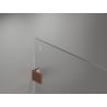 Mexen Lunar perete de duș Walk-in stânga 130 x 200 cm, transparent 8 mm, aur roz - 830-130-000-60-00-L