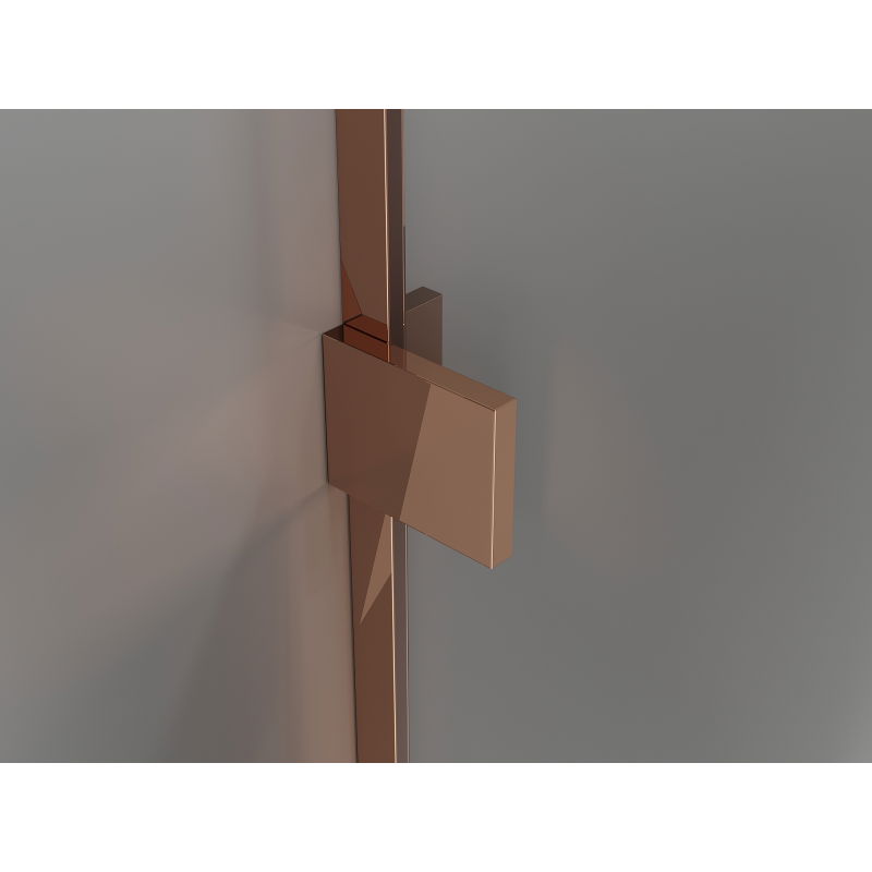 Mexen Lunar Walk-in zuhanyfal bal 150 x 200 cm, átlátszó 8 mm, rózsaarany - 830-150-000-60-00-L