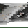 Mexen Kioto perete de duș autoportant 150 x 200 cm, transparent 8 mm, aur roz - 800-150-002-60-00