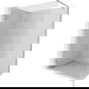 Mexen Lunar perete de duș Walk-in stânga 100 x 200 cm, transparent 8 mm, cupru periat - 830-100-000-65-00-L