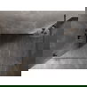 Mexen Lunar perete de duș Walk-in stânga 140 x 200 cm, transparent 8 mm, gri armat periat - 830-140-000-66-00-L