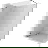 Mexen Lunar zuhanyfal Walk-in bal 100 x 200 cm, átlátszó 8 mm, fekete - 830-100-000-70-00-L