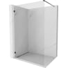 Mexen Lunar zuhanyfal Walk-in bal 110 x 200 cm, átlátszó 8 mm, fekete - 830-110-000-70-00-L