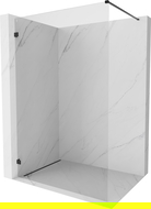 Mexen Lunar perete de duș Walk-in stânga 110 x 200 cm, transparent 8 mm, negru - 830-110-000-70-00-L