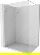 Perete de duș Mexen Lunar Walk-in stânga 80 x 200 cm, transparent 8 mm, nichel periat - 830-080-000-97-00-L