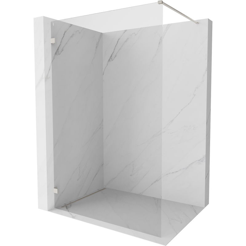 Mexen Lunar perete de duș Walk-in stânga 100 x 200 cm, transparent 8 mm, nichel periat - 830-100-000-97-00-L
