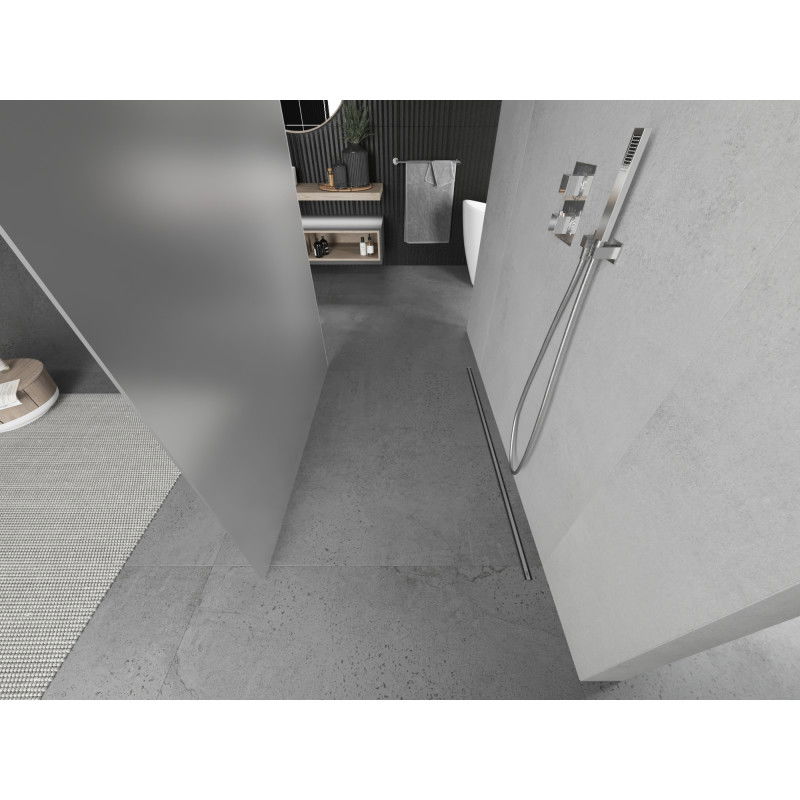 Mexen Kioto perete de duș independent 120 x 200 cm, mat 8 mm, crom - 800-120-002-01-30