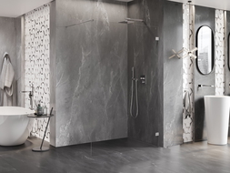 Mexen Lunar walk-in zuhanyfal jobb 100 x 200 cm, átlátszó 8 mm, króm - 830-100-000-01-00-P