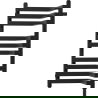 Mexen Loop fürdőszobai radiátor 750 x 375 mm, 413 W, fekete - W129-0750-350-00-70