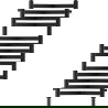 Mexen Loop fürdőszobai radiátor 1000 x 375 mm, 572 W, fekete - W129-1000-350-00-70