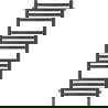 Mexen Loop fürdőszobai radiátor 1250 x 375 mm, 666 W, antracit - W129-1250-350-00-66