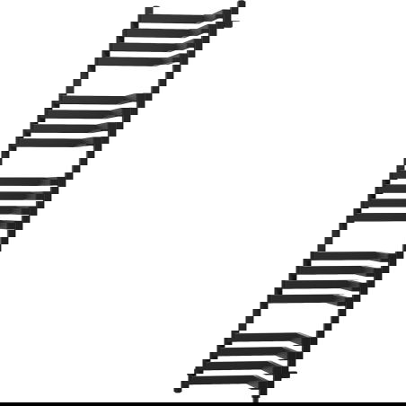 Mexen Loop fürdőszobai radiátor 1600 x 375 mm, 837 W, fekete - W129-1600-350-00-70