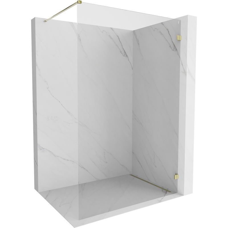Mexen Lunar perete de duș Walk-in dreapta 60 x 200 cm, transparent 8 mm, auriu - 830-060-000-50-00-P
