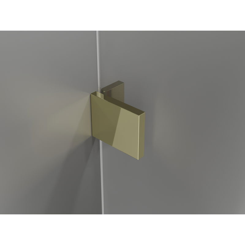 Mexen Lunar zuhanyfal Walk-in jobb oldali 100 x 200 cm, átlátszó 8 mm, arany - 830-100-000-50-00-P