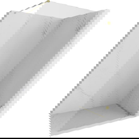 Mexen Lunar perete de duș Walk-in dreapta 100 x 200 cm, transparent 8 mm, auriu - 830-100-000-50-00-P