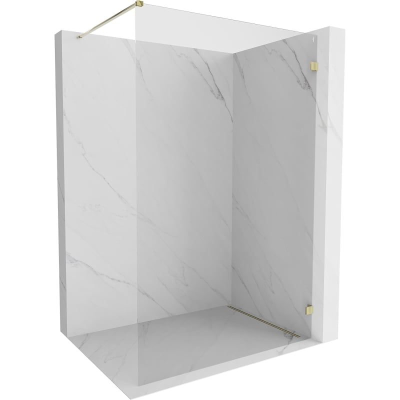 Perete de duș Mexen Lunar Walk-in dreapta 110 x 200 cm, transparent 8 mm, auriu - 830-110-000-50-00-P