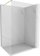 Mexen Lunar perete de duș Walk-in dreapta 70 x 200 cm, transparent 8 mm, auriu periat - 830-070-000-55-00-P