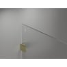 Mexen Lunar panou de duș walk-in dreapta 130 x 200 cm, transparent 8 mm, auriu periat - 830-130-000-55-00-P