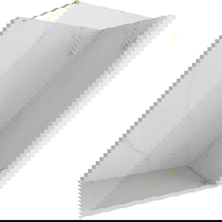 Mexen Lunar zuhanyfal Walk-in jobb 140 x 200 cm, átlátszó 8 mm, arany szálcsiszolt - 830-140-000-55-00-P