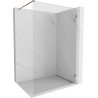 Mexen Lunar Walk-in zuhanyfal, jobb oldali 60 x 200 cm, átlátszó 8 mm, rózsaarany - 830-060-000-60-00-P