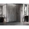 Mexen Lunar Walk-in zuhanyfal, jobb oldali 60 x 200 cm, átlátszó 8 mm, rózsaarany - 830-060-000-60-00-P