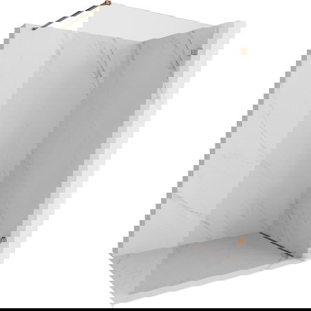 Mexen Lunar perete de duș Walk-in dreapta 100 x 200 cm, transparent 8 mm, aur roz - 830-100-000-60-00-P