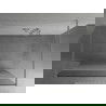 Mexen Kioto perete de duș de sine stătător 100 x 200 cm, transparent/Înghețat 8 mm, Crom - 800-100-002-01-35