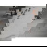Mexen Kioto szabadonálló zuhanyfal 100 x 200 cm, Savmart 8 mm, Rózsaszín-arany - 800-100-002-60-30