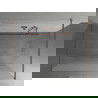 Mexen Kioto perete de duș de sine stătător 100 x 200 cm, Înghețat 8 mm, Roz-auriu - 800-100-002-60-30