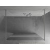 Mexen Kioto perete de duș independent 120 x 200 cm, transparentă/mată 8 mm, crom - 800-120-002-01-35