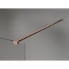 Panou de duș Mexen Lunar Walk-in dreapta 100 x 200 cm, transparent 8 mm, cupru periat - 830-100-000-65-00-P
