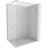 Panou de duș Mexen Lunar Walk-in dreapta 100 x 200 cm, transparent 8 mm, cupru periat - 830-100-000-65-00-P
