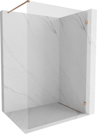 Panou de duș Mexen Lunar Walk-in dreapta 100 x 200 cm, transparent 8 mm, cupru periat - 830-100-000-65-00-P