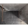 Panou de duș Mexen Lunar Walk-in dreapta 100 x 200 cm, transparent 8 mm, cupru periat - 830-100-000-65-00-P