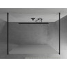 Mexen Kioto panou de duș independent 120 x 200 cm, mat 8 mm, negru - 800-120-002-70-30