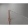 Mexen Lunar perete de duș Walk-in dreapta 120 x 200 cm, transparent 8 mm, cupru periat - 830-120-000-65-00-P